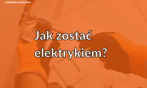 Ręce w pomarańczowych rękawicach podłączają przewody elektryczne.