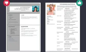 CV dla ucznia: dyplomowana nauczycielka z 20-letnim doświadczeniem, szukająca pracy w pobliżu domu.
