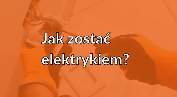 Ręce w pomarańczowych rękawicach podłączają przewody elektryczne.